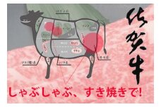 佐賀牛しゃぶしゃぶすき焼き用(ロース・肩ロース・赤身) 600g【フルーム】[FAZ007]