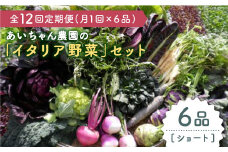 【6品 / 12回定期便】農薬に頼らない！カラダにやさしい「イタリア野菜」セット（ショート）【吉野ヶ里あいちゃん農園】[FAA014]