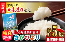 〈受付一時停止中〉【5kg✕3回定期便】【令和5年産】さがびより 計15kg（5kg✕3回）吉野ヶ里町/増田米穀  [FBM002]