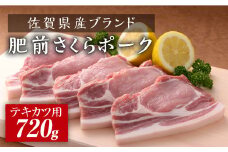 とろけるような口どけ！佐賀県産肥前さくらポーク ポークテキカツ用720g（120g×6枚） [FBX031]