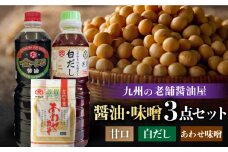 【特選ギフト】老舗醤油屋おすすめの醤油・みそセット（醤油1L×2本、みそ1kg）【北村醤油醸造】 [FAB008]