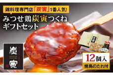 お店でダントツ人気！みつせ鶏つくね12個ギフトセット【炭寅コーポレーション】 [FCI003]