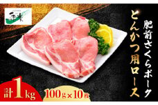 とろけるような口どけ【ブランド豚・大容量】肥前さくらポーク とんかつ用ロース1,000g（100g×10枚）【佐賀県農業協同組合】 [FBE019]