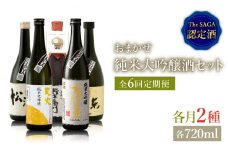 THE SAGA認定酒≪おまかせ6回定期便≫純米大吟醸酒720ml×2本【ブイマート・幸ちゃん】 [FAL042]