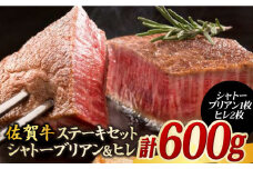 ＜毎月15個限定＞計 3枚 総量 600g シャトーブリアン ヒレ 佐賀牛 ステーキ セット【国内最高級の和牛】| 牛肉 肉 黒毛和牛 和牛 赤身 ステーキ 国産 A5 A4 焼肉 冷凍 限定 数量限定 |  吉野ヶ里町/やま田商店 [FCH005]