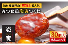 お店でダントツ人気のこだわりつくね！【鶏料理専門店で１番人気】みつせ鶏つくね30個セット 鶏肉 焼き鳥 やきとり 焼鳥【炭寅コーポレーション】 [FCI010]
