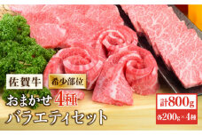 【希少部位で焼肉を堪能！】 A4 A5 佐賀牛希少部位おまかせ4種バラエティセット800g（4種×200g）【ミートフーズ華松】 [FAY041]