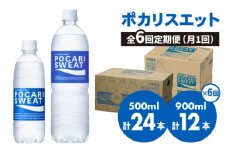 【熱中症対策】＜6回定期便＞ 500ml×24本 900ml×12本セット ポカリスエット 大塚製薬株式会社/吉野ヶ里町 [FBD019]