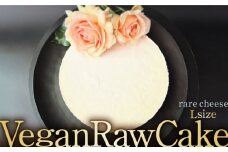植物性100％ Vegan Raw Cake Cheese（レアチーズ／Lサイズ）☆お砂糖☆小麦粉☆乳製品不使用のスイーツ ヴィーガンローケーキ 吉野ヶ里町/Dondonyokunaru[FCF037]