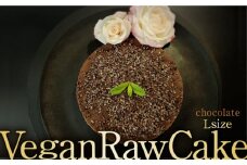 植物性100％ Vegan Raw Cake Chocolate（チョコレート／Lサイズ）☆お砂糖・小麦粉・乳製品不使用のスイーツ ヴィーガンローケーキ 吉野ヶ里町/Dondonyokunaru[FCF041]