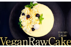 植物性100％ Vegan Raw Cake Mango（マンゴー／Lサイズ）☆お砂糖・小麦粉・乳製品不使用のスイーツ ヴィーガンローケーキ 吉野ヶ里町/Dondonyokunaru [FCF045]