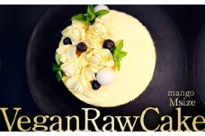 植物性100％ Vegan Raw Cake Mango（マンゴー/Mサイズ）お砂糖・小麦粉・乳製品不使用のスイーツ ヴィーガンローケーキ 吉野ヶ里町/Dondonyokunaru [FCF052]