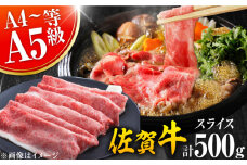 【2025年9月発送】艶さし！佐賀牛 しゃぶしゃぶ・すき焼き用 （肩ロース・肩バラ・モモのいずれか1部位） 500g 吉野ヶ里町 [FDB015]