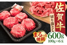 【まるっと便利】佐賀牛 赤身とバラ肉の切り落とし 600g 吉野ヶ里町/NICK’S MEAT [FCY029]