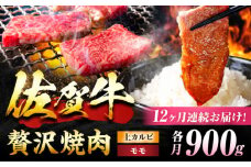【12回定期便】 佐賀牛 焼肉満喫セット モモ 上カルビ 総計10.8kg 吉野ヶ里町/NICK’S MEAT [FCY037]