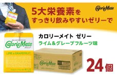 カロリーメイト ゼリー 215g×24個（ライム＆グレープフルーツ味）　カロリーメイト ゼリー ライム味 大塚製薬株式会社/吉野ヶ里町 [FBD026]