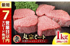 【たっぷり大容量】佐賀牛 ヒレシャトーブリアン 200g×5枚【スピード発送！】 【レビューキャンペーン開催中！】| 大容量 しゃとーぶりあん すてーき 黒毛和牛 国産 ヒレステーキ ヒレ肉 高級 最高級 冷凍 | 吉野ヶ里町/丸宗ミート [FDP005]