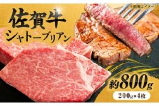 【最高級！とろける希少部位】 佐賀牛 シャトーブリアン 200g×4枚 総量800g 吉野ヶ里町/やま田商店 [FCH023]