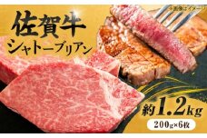 【最高級！とろける希少部位】 佐賀牛 シャトーブリアン 200g×6枚 総量1.2kg 吉野ヶ里町/やま田商店 [FCH024]