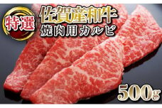 500g【佐賀産和牛】特選カルビ焼肉用　B-1013