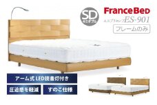フランスベッド エスプリセレブ ES-901（脚付タイプ）セミダブル【ベッドフレームのみ】S-222