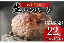 《数量限定》総量2.6㎏！佐賀牛ハンバーグ120g×22個 ふっくらジューシー！