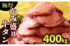 【数量限定】【訳あり】《極厚》かみ 牛タン 400g 牛たん タン塩 タン元 タン中 タン先 焼くだけ 簡単 煮込み 冷凍 小分け 焼肉 タンシチュー アヒージョ ごちそう グルメ パーティ 上峰町 佐賀県 送料無料 特産