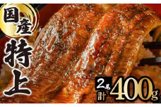 ≪2025年9月配送≫【数量限定】『国産』うなぎ蒲焼 2尾 計400g