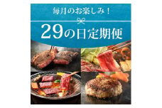 BN068　ふるさと納税　お楽しみ定期便　毎月一回29日肉の日お肉お届け　佐賀牛サーロインステーキ、厚切り牛タン、黒豚、12回コース