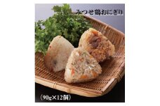 EW009　便利なレンジでチン♪佐賀県産夢しずくで作るみつせ鶏おにぎり90ｇ×12
