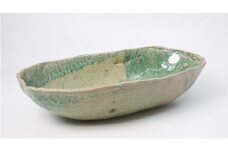 ED016　【辰砂酸化炊カリールー皿】大皿 カレー パスタ 長皿 食器 陶芸品 焼物 陶器 工芸品 限定 佐賀 おしゃれ みやき町