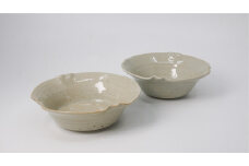 ED020　【染付四方花弁小鉢 弐枚】2枚セット 小皿 皿 小鉢 食器 陶芸品 焼物 陶器 工芸品 限定 佐賀 おしゃれ みやき町