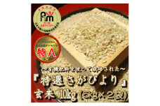 CIB70_有機肥料を使って栽培した≪特選さがびより≫みやき町産【玄米10kg】（５㎏×２袋）