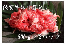 BF012  佐賀県産和牛切り落とし（５００ｇ×２P)