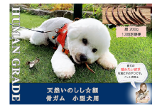 FB174_小型犬向け☆天然いのししの骨ガム200g【定期便】全12回