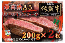 BG344　【先行予約】クリスマス用★最高級A5佐賀牛ブランド　サーロインステーキ（200ｇ×2）コロナ支援　肉　牛肉　11月25日より順次発送/12月23日までにお届け