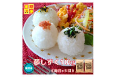 CIC98_『新米予約初回2025年10月発送』【５回定期便】無洗米『夢しずく』10ｋｇ（５kg×２袋） 【五つ星お米マイスター厳選！】）