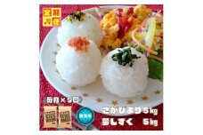 CID10_『新米予約初回2025年11月発送』【５回定期便】【無洗米食べ比べ！】さがびより５kg夢しずく５kg 【五つ星お米マイスター厳選！】
