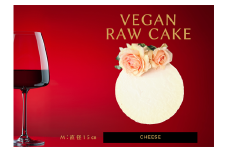 EG069_腸や皮膚の健康を維持する栄養素＜食物繊維7.4g、亜鉛8.5mg＞☆美容と健康に良いVegan raw cakeレアチーズ【M】