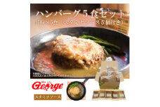 FT003　ジョージハンバーグ5食セット(人気のスタミナソース付)