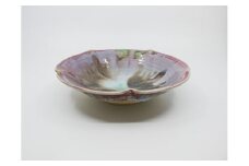 ED037_藁灰釉五つ折菓子器　１個