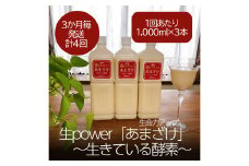 DV137_生命力アップ 生 power「あまざけ」 ～生きている酵素～【3本セット】3か月毎(全4回)