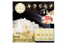 CIC14_【６回定期便】キラリモチ４ｋｇ もち麦 キラリ もち麦ごはん