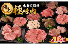 【定期便 12回】【特上】佐賀牛-赤身-極味肉定期便（毎月1回　計12回お届け）佐賀牛 定期便 赤身 肉 スライス ステーキ すき焼き しゃぶしゃぶ 焼肉 ローストビーフ 国産 牛肉 モモ ヒレ ハンバーグ お肉 佐賀県 玄海町 特上【Z046】