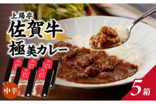 佐賀牛極美カレー（中辛）【200ｇ×5箱】