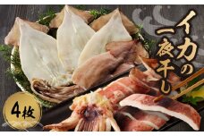 マキ屋　イカの一夜干し（4枚入り）
