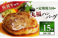 丸福・ハンバーグ5個定期便（3回）