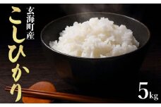 ＜令和7年度産 新米＞佐賀県玄海町産こしひかり 5kg ／ 米 お米 精米 白米 ご飯 コシヒカリ 産地直送 数量限定 佐賀県 玄海町 常温
