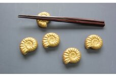 日展会友 照井一玄作 箸置 ゴールデンアンモナイト A25-10