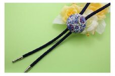 有田焼花唐草紋様ループタイ 有田焼アクセサリー二宮閑山 A15-31